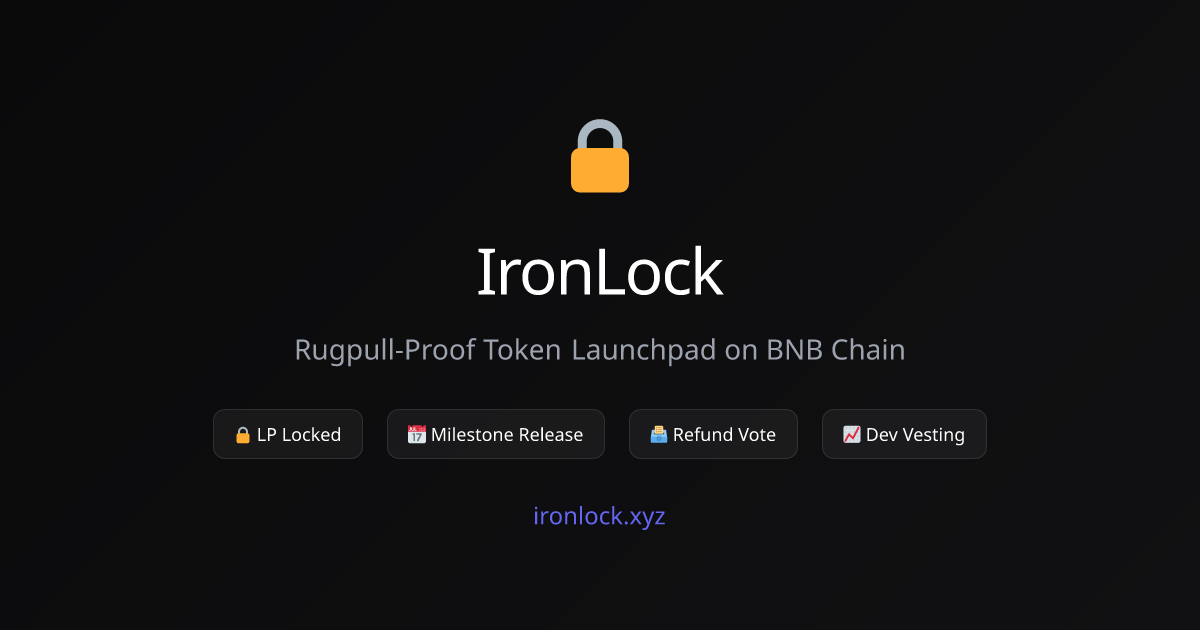 IronLock.xyz screenshot